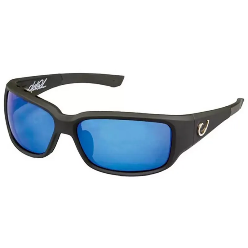 MUSTAD HP POLARIZED SUNGLASSES - BLACK FRAME, SMOKE LENS WIT Tijdelijk Beschikbaar