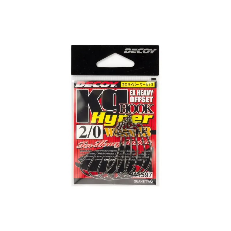 Betrouwbaar DEC DECOY WORM13 KG HYPER 1 NS BLACK 8PCS/BAG