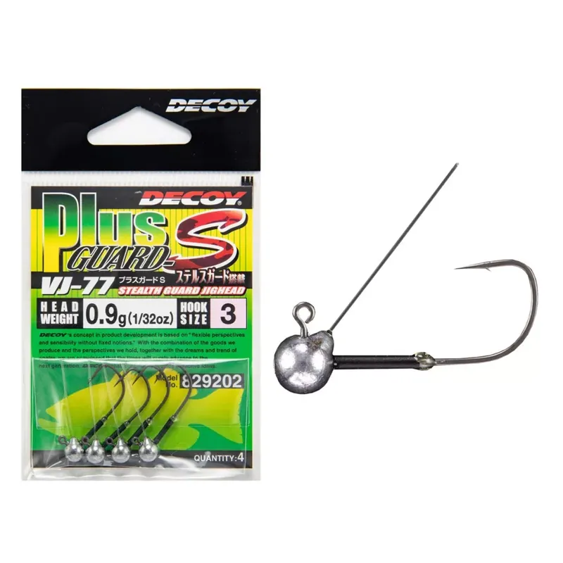 Dagaanbieding DEC DECOY VJ-77 PLUS GUARD S 3-2.5G MAT BLACK 4PCS/BAG - Br