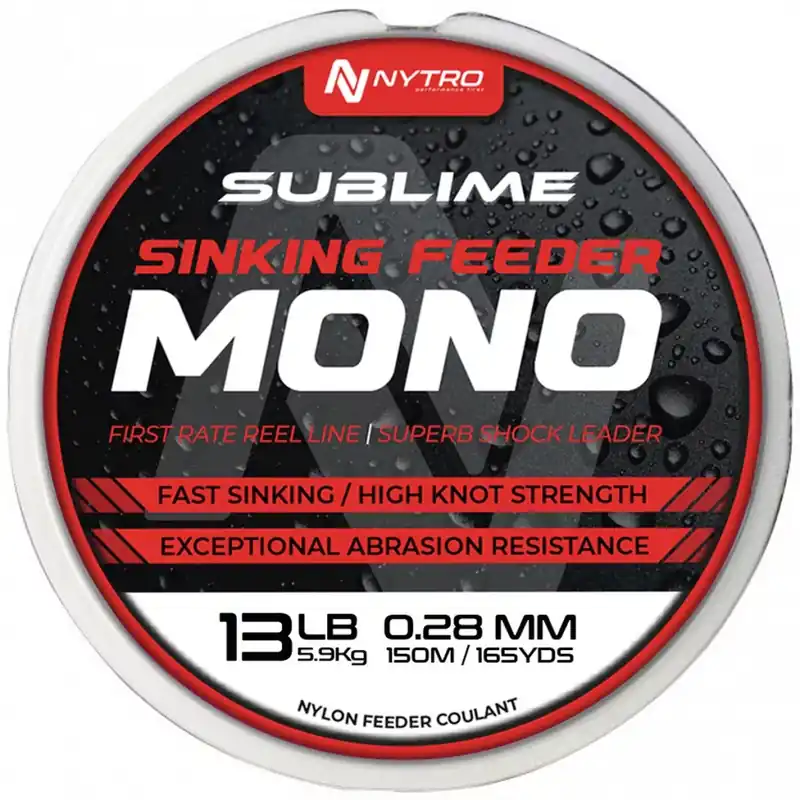 NYTRO SUBLIME SINKING FEEDER MONO 0,16 - Akcios Flitsaanbieding