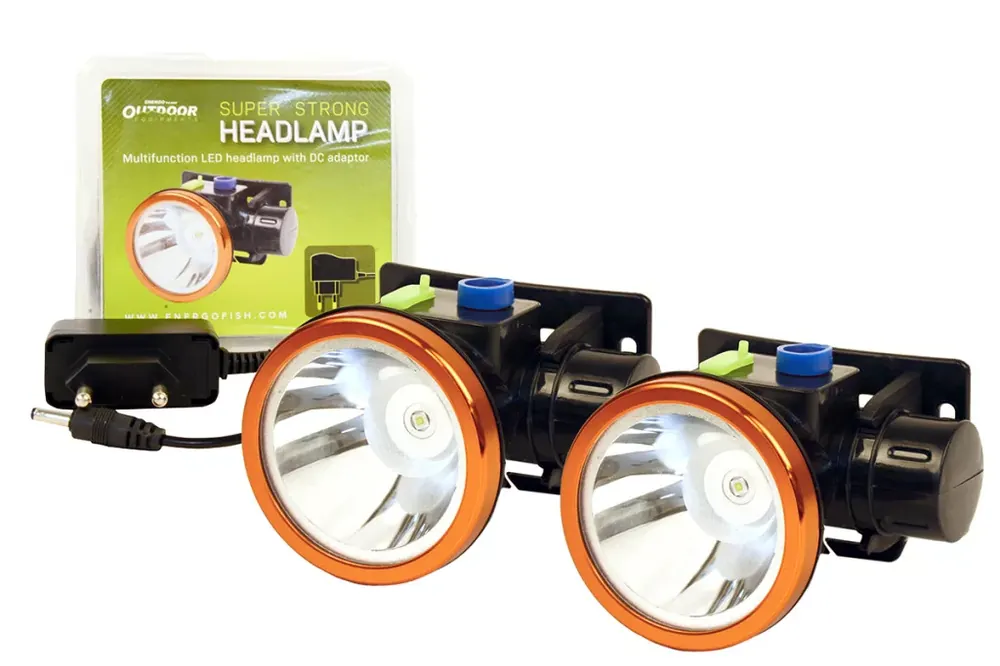 EnergoTeam OUTDOOR SZUPERERŐS FEJLÁMPA DC ADAPTERREL DUOPACK Superprijs