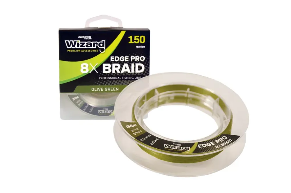 WIZARD EDGE PRO0.07MM OLIVE GREEN 8X BRAID 150M 6,65KG - Bru Korting