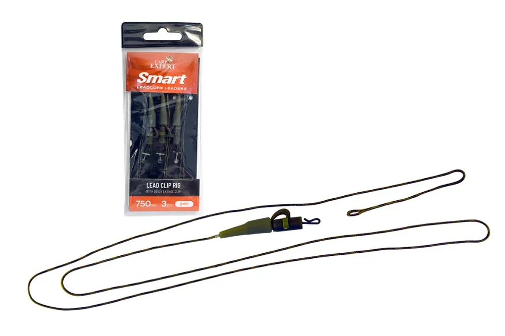 Beste Prijs CARP EXPERT ELŐKÖTÖTT LEADCORE SZERELÉK GYORSKAPOCCSAL ZÖLD