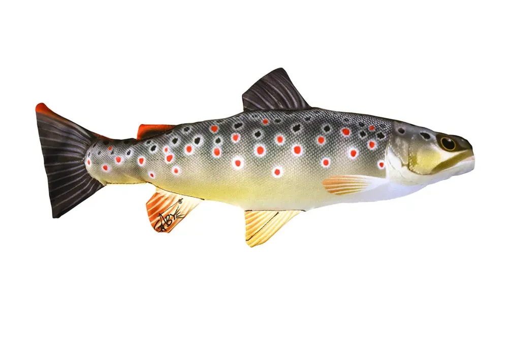 Snelle Levering EnergoTeam PILLOW THE MINI BROWN TROUT 36 CM -