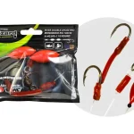 WIZARD MONSTER RIVER DOUBLE UPOSE PRO MONOBRAID RIG 4+4G 9/0 Dagaanbieding