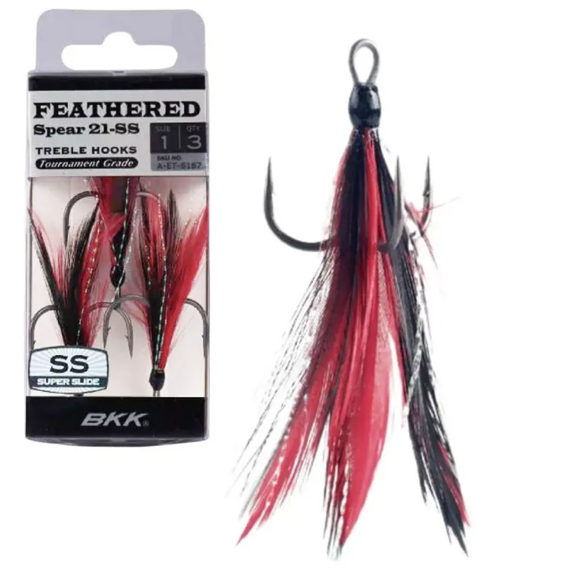 BKK_FEATHERED SPEAR-21 SS 8 3DB/CSOMAG RED-BLACK - Brutalfi Gereduceerde Prijs