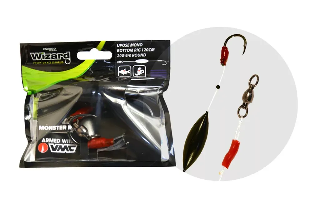 Beste Prijs WIZARD MONSTER UPOSE MONO BOTTOM RIG 20G 9/0 ROUND - Brutalf
