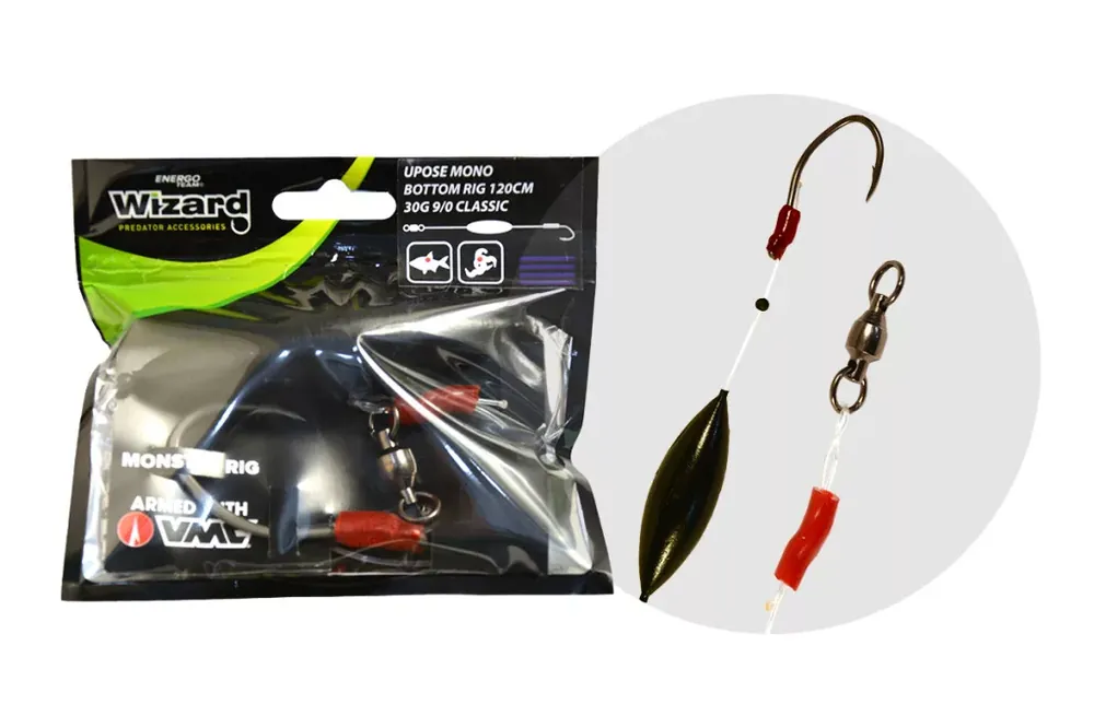 Fabrieksprijs WIZARD MONSTER UPOSE MONO BOTTOM RIG 30G 9/0 CLASSIC - Bruta