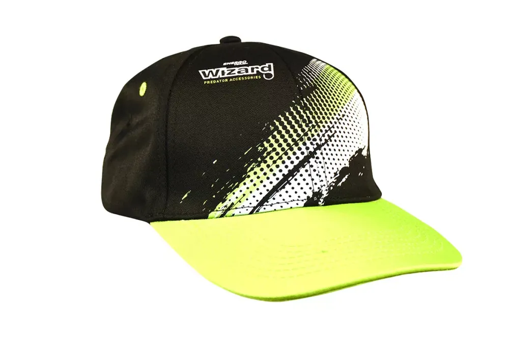 WIZARD BASEBALLSAPKA ZÖLD/FEKETE Uitverkoop