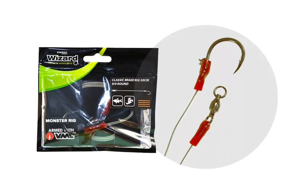WIZARD MONSTER CLASSIC BRAID RIG 9/0 ROUND - Ak Nieuw