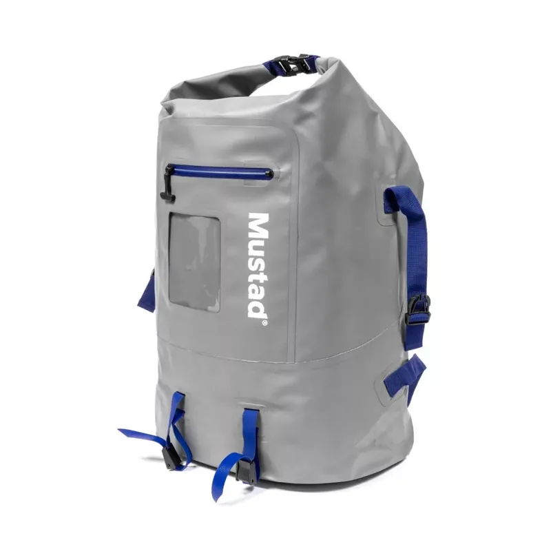 Korting MUSTAD DAYBREAK DRY ROLL-UP BACK PACK 40L GRAY/BLUE - Brutal