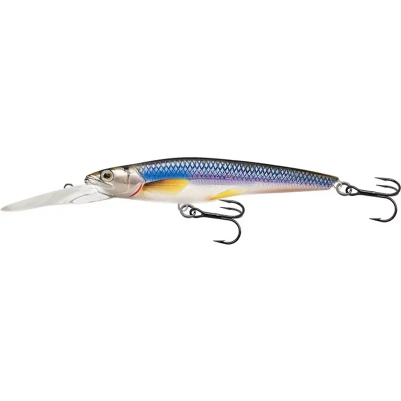 Hoge Kwaliteit LIVETARGET RAINBOW SMELT JERKBAIT SILVER/BLUE 91MM 9G DR SUS