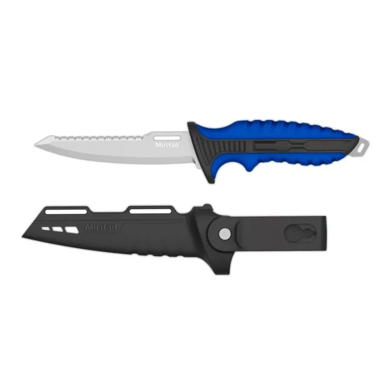 MUSTAD 5" 4116 STAINLESS STEEL BAIT KNIFE- POLISHED BLA Express Levering