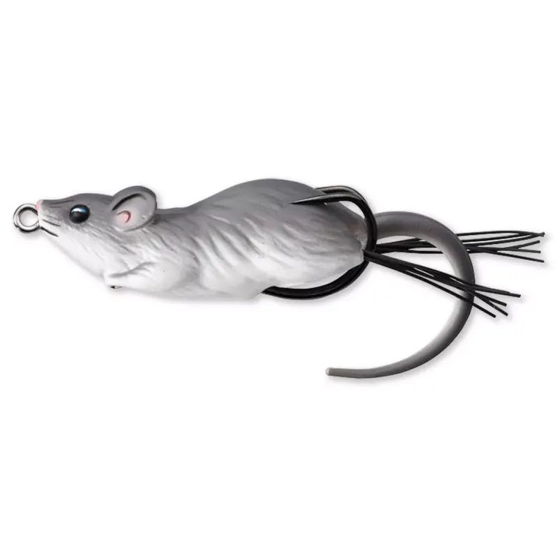 Snelle Levering LIVETARGET MOUSE WALKING BAIT GREY/WHITE 70 MM 14 G - Brutal