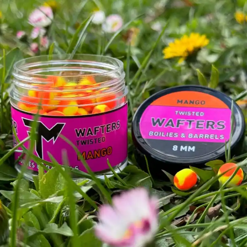Gratis Retour FM WAFTERS TWISTED BOILIES & BARRELS 8 MM MANGO