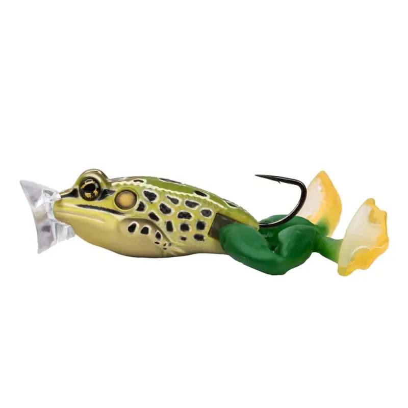 LIVETARGET THE ULTIMATE FROG POPPER BAIT EMERALD / BROWN 50M Snelle Levering