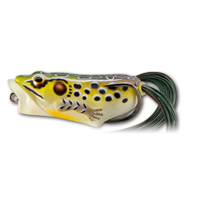 Aanbieding LIVETARGET FROG POPPER EMERALD/BROWN 55MM 11G FLOATING - Bru