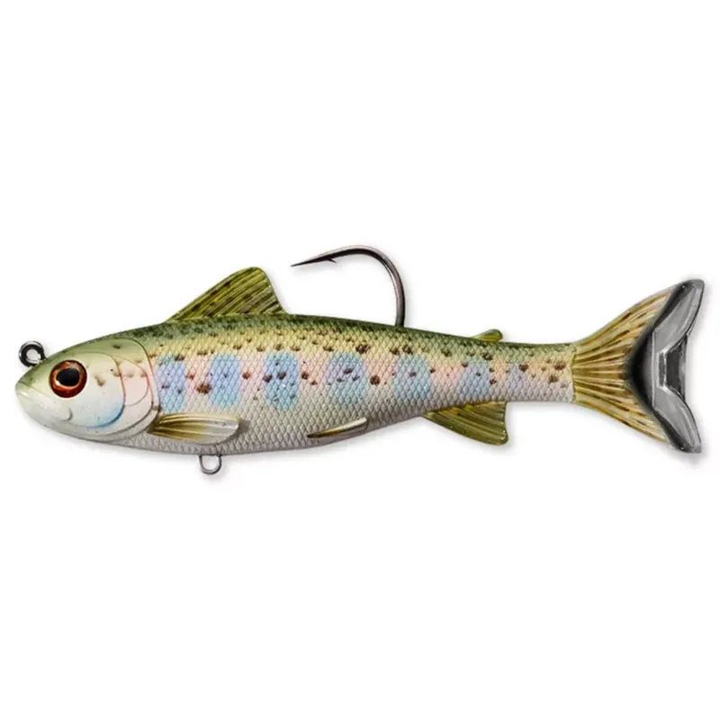 Hete Deal LIVETARGET TROUT (PARR) SWIMBAIT SILVER/OLIVE 109MM 21G SINK