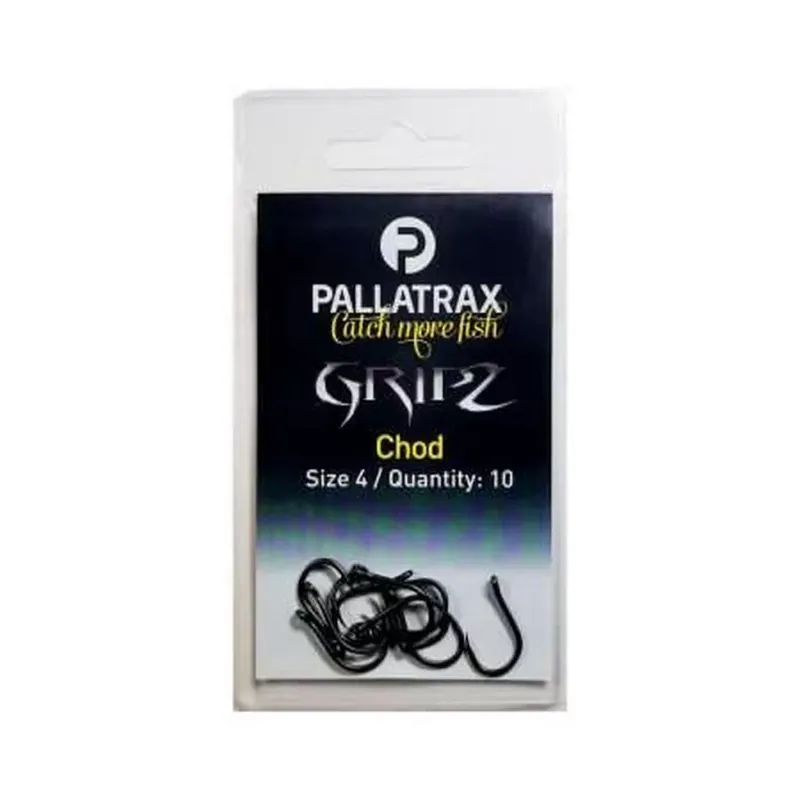 Snelle Levering PALLATRAX GRIPZ CHOD HOOKS (10) SIZE 8 - Akcios
