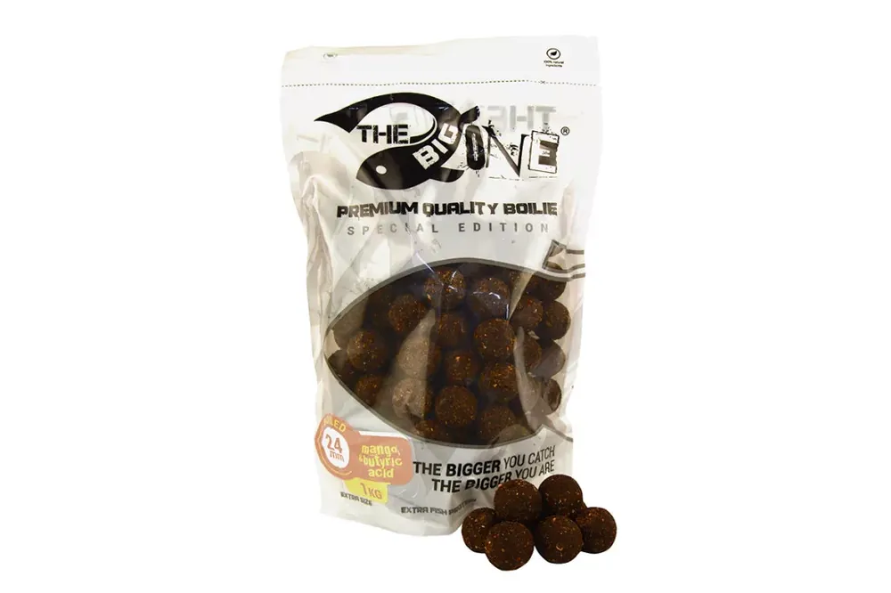 Nu Kopen THE BIG ONE BOILIE MANGO N BUTYRIC ACID 24MM 1KG - Brutalfis