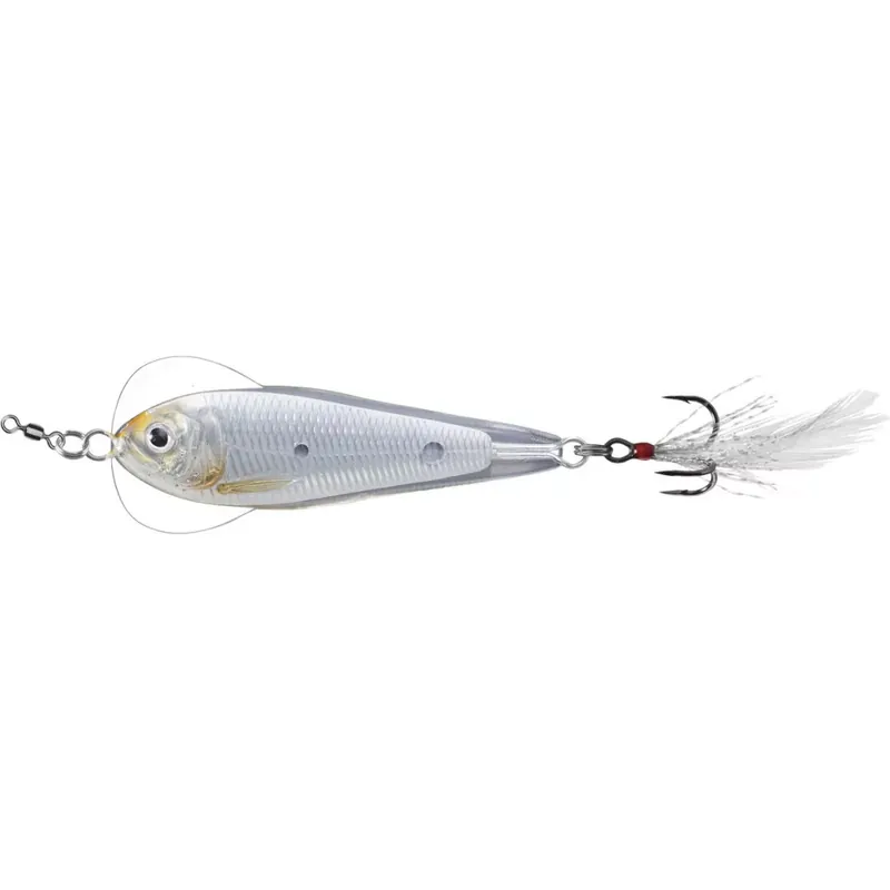 LIVETARGET FLUTTER SHAD JIGGING SPOON SILVER/PEARL50 MM 11 G Rechtstreeks Van De Fabrikant