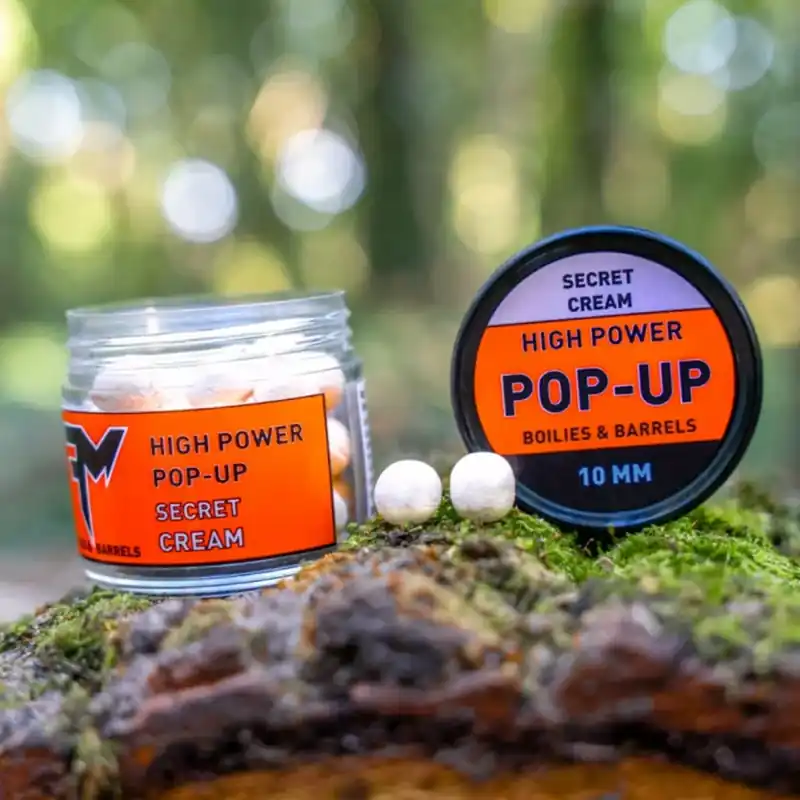 FM HIGH POWER POP-UP BOILIES & BARRELS 10 MM SECRET CREAM - Premium