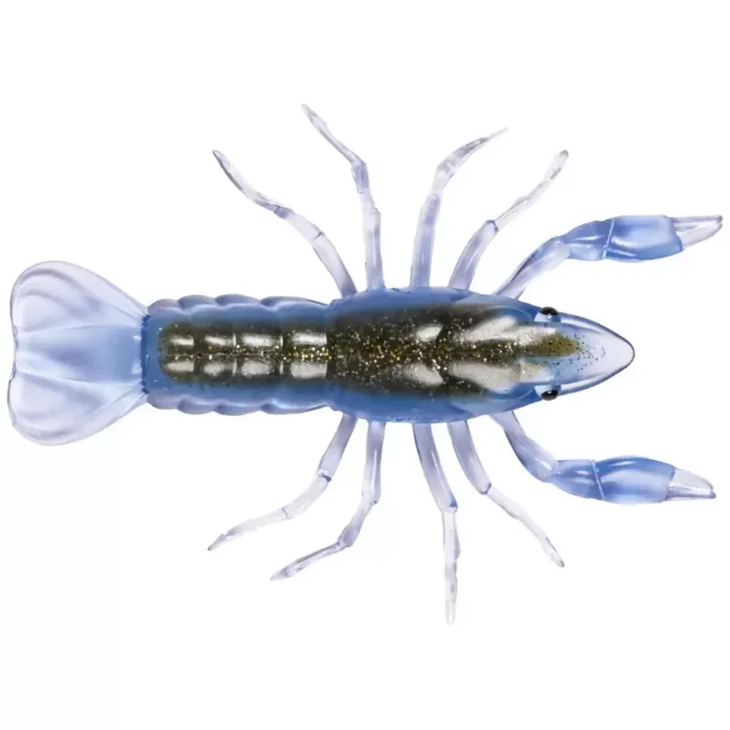 LIVETARGET 2.8" CRAWFISH UN-RIGGED BLUE / GREEN 71 MM S Lage Kosten