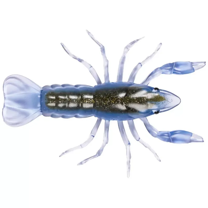 LIVETARGET 3.8” CRAWFISH UN-RIGGED BLUE / GREEN 97 MM SINKIN Uitverkoop