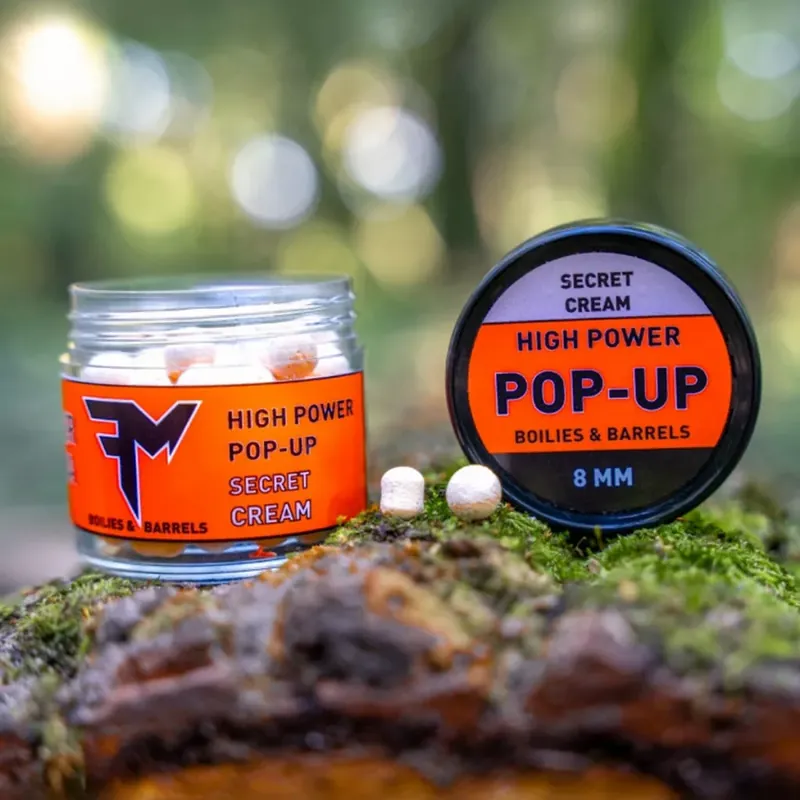 FM HIGH POWER POP-UP BOILIES & BARRELS 8 MM SECRET CREAM - B Hete Deal