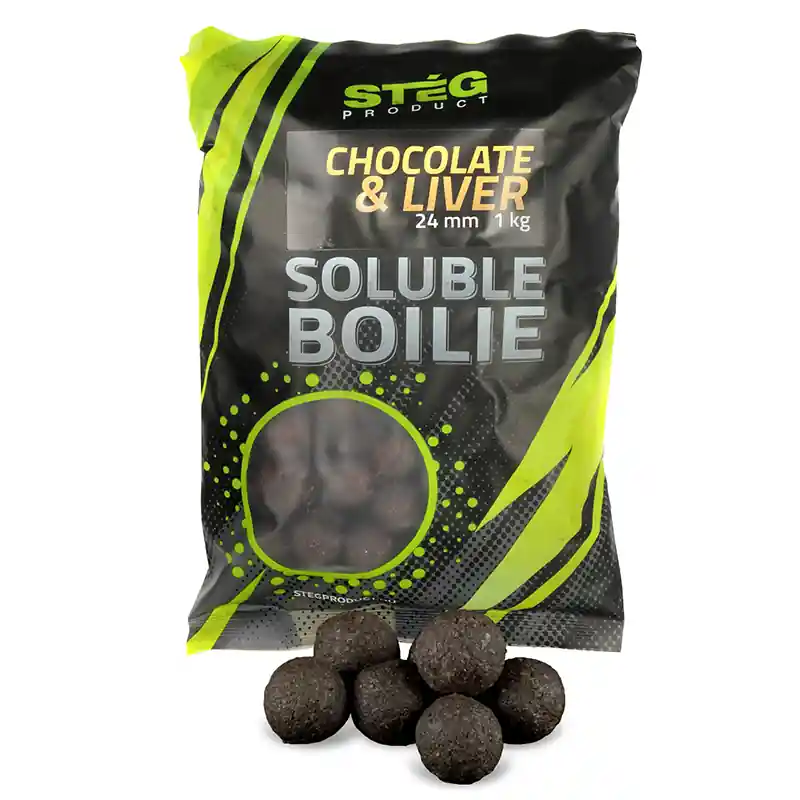 Goedkoop xSTÉG PRODUCT SOLUBLE BOILIE 24 MM CSOKI & MÁJ 1 KG