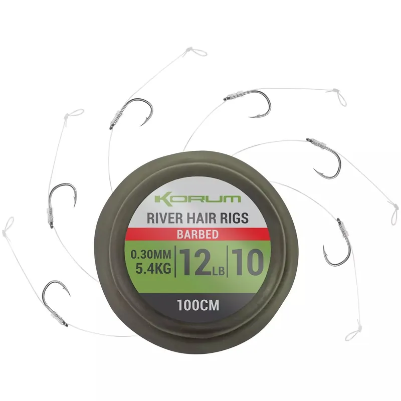 Voordeelprijs KORUM RIVER HAIR RIGS 1M - SIZE 10