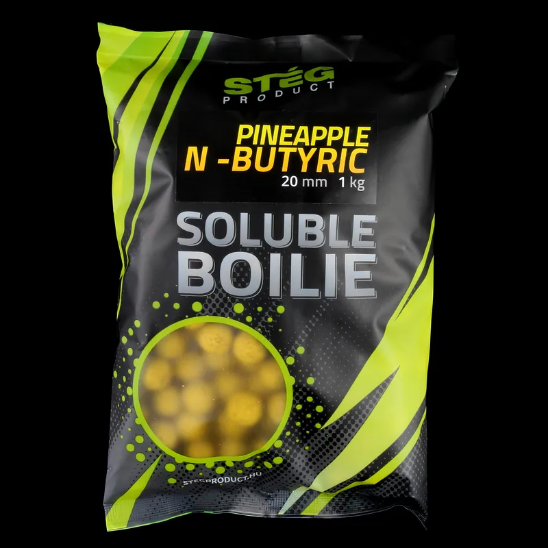 xSTÉG SOLUBLE BOILIE 20MM PINEAPPLE N-BUTYRIC 1KG Gecertificeerd