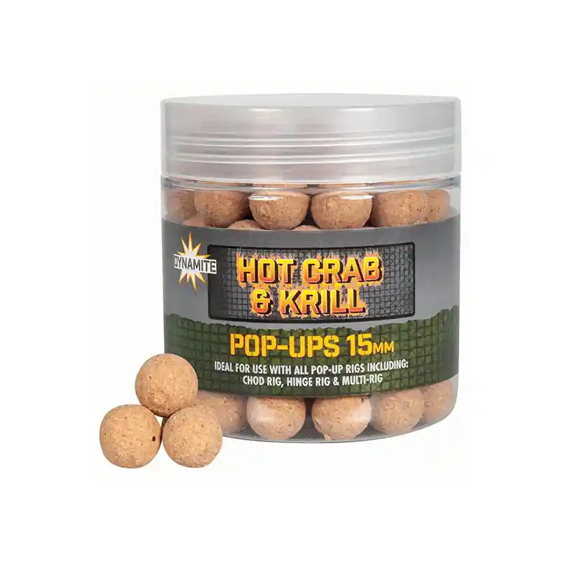 xDYNAMITE BAITS HOT CRAB & KRILL POP-UP 15MM Premium