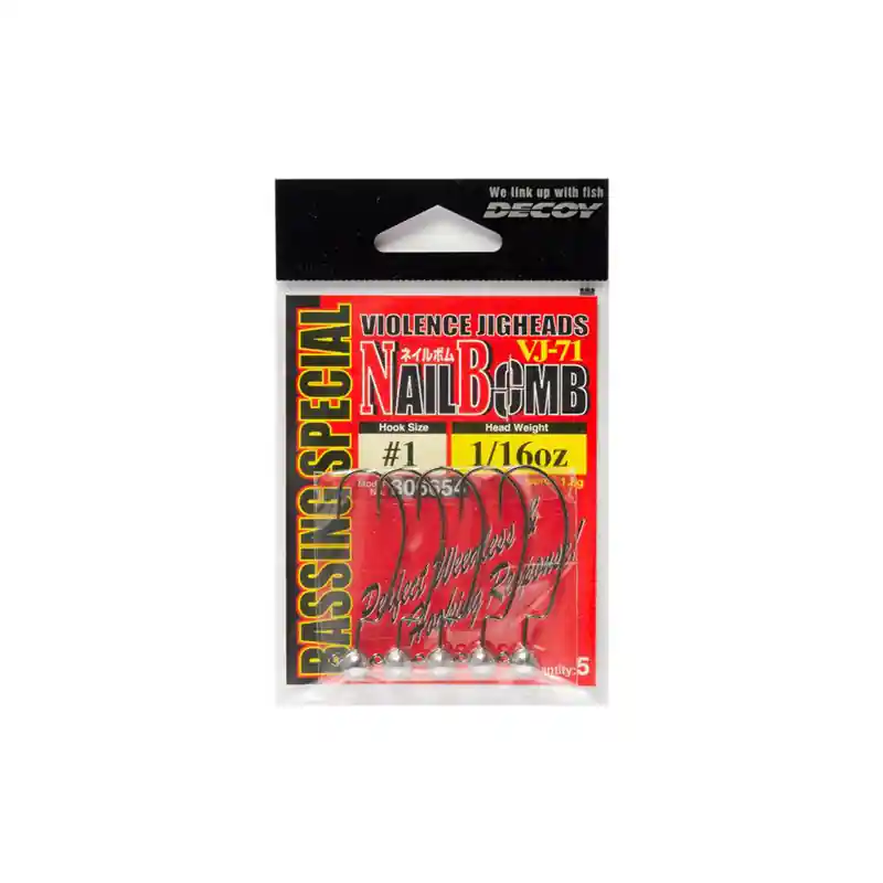 Weekendaanbieding DECOY JIG FEJ OFFSET VJ-71 NAIL BOMB 2 1.8gr