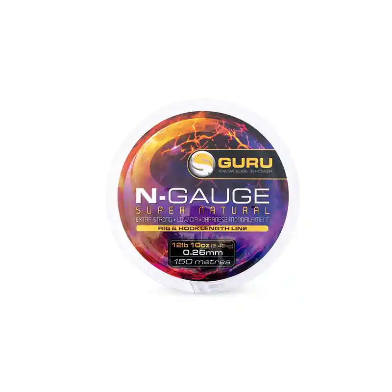 Weekendaanbieding GURU N-GAUGE SUPER NATURAL CLEAR 150M 0,12MM
