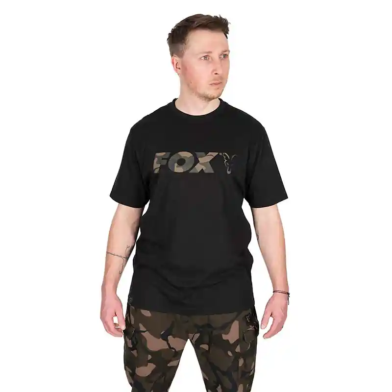 Aanbieding FOX BLACK CAMO LOGO T-SHIRT XXXL