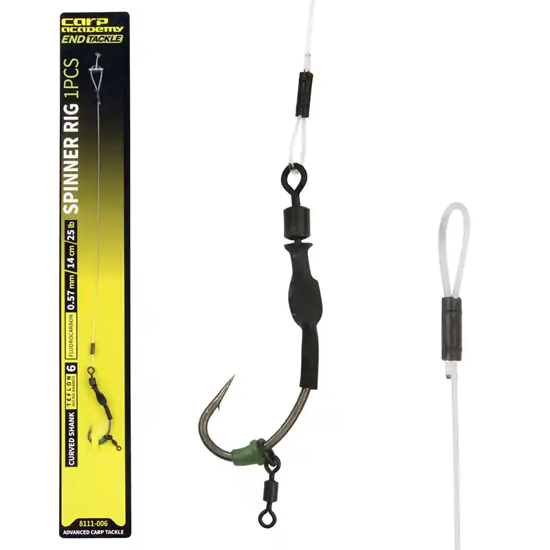 Veilige Betaling CARP ACADEMY SPINNER RIG CURVED SHANK 2