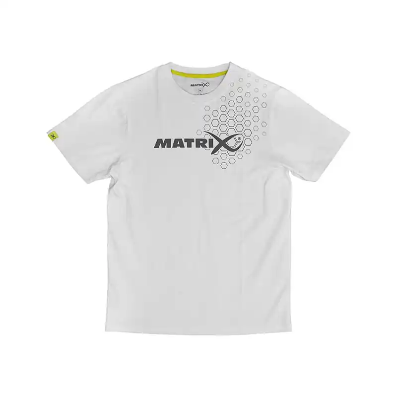 Weekendaanbieding FOX MATRIX HEX PRINT T-SHIRT WHITE - XXL