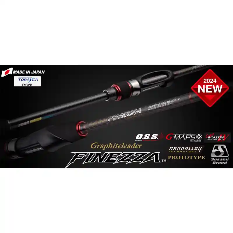 Beperkte Voorraad GRAPHITELEADER FINEZZA PROTOTYPE 24GFINPS-722L-S FAST 2.18m 0.5-6gr LIGHT