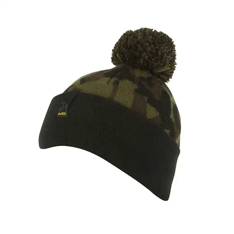 AVID CARP BLACK & CAMO BOOBLE HAT Laatste Kans