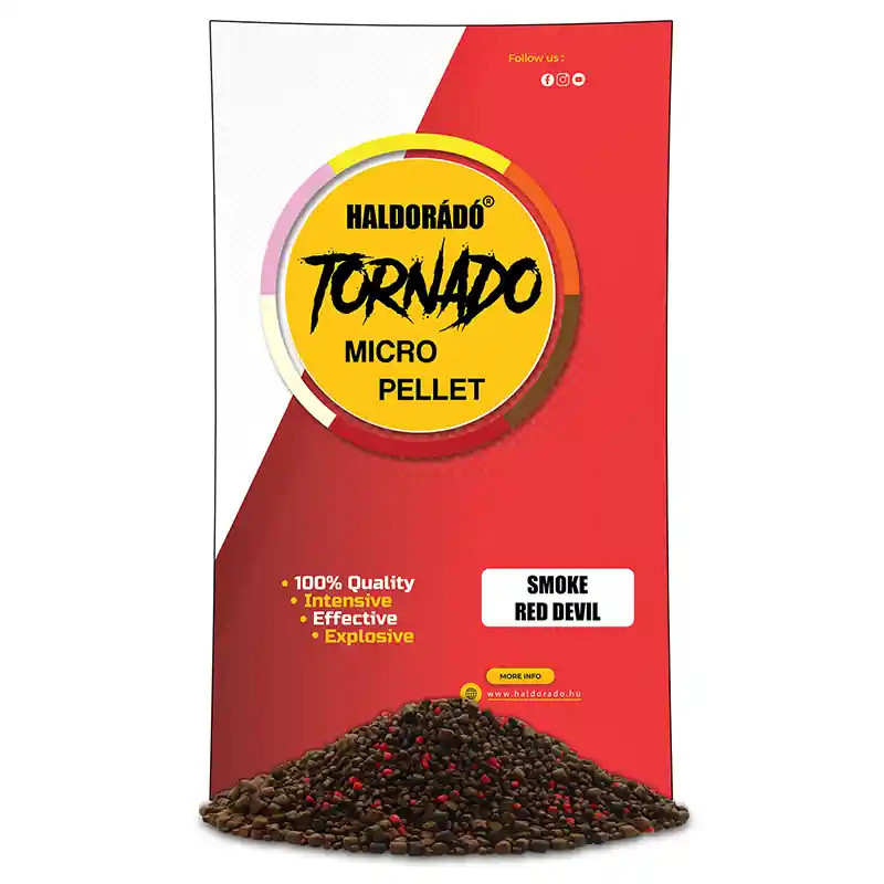 xHALDORÁDÓ TORNADÓ SMOKE MICRO PELLET - RED DEVIL Betrouwbaar