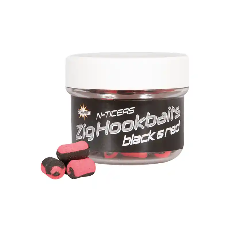 xDYNAMITE BAITS N-TICERS ZIG HOOKBAITS BLACK & RED Beste Prijs