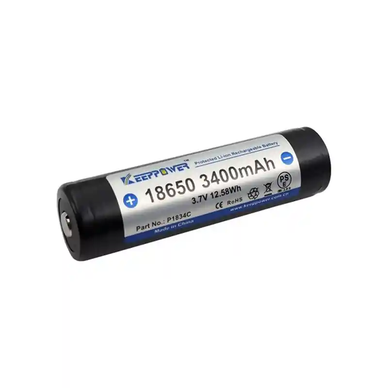 KEEPPOWER 18650 3,7V 3400MAH TÖLTHETŐ LI-ION AKKUMLÁTOR Actieprijs