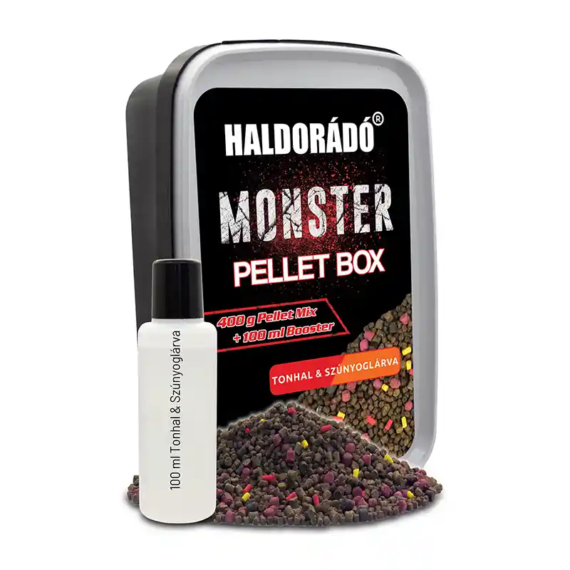 xHALDORÁDÓ MONSTER PELLET BOX - TONHAL & SZÚNYOGLÁRVA Express Levering