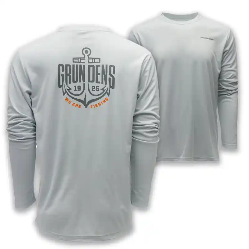 Uitverkoop GRUNDÉNS LOGO ANCHOR LS TECH TEE M