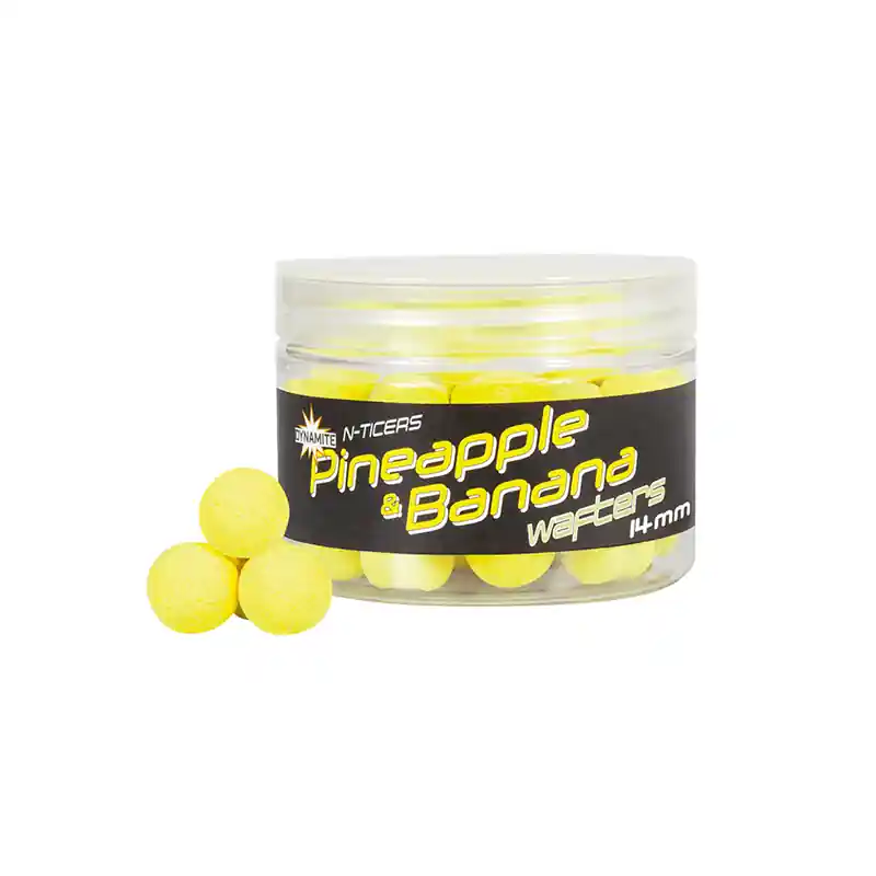 Aanbieding DYNAMITE BAITS N-TICERS PINEAPPLE & BANANAN WAFTERS 14MM
