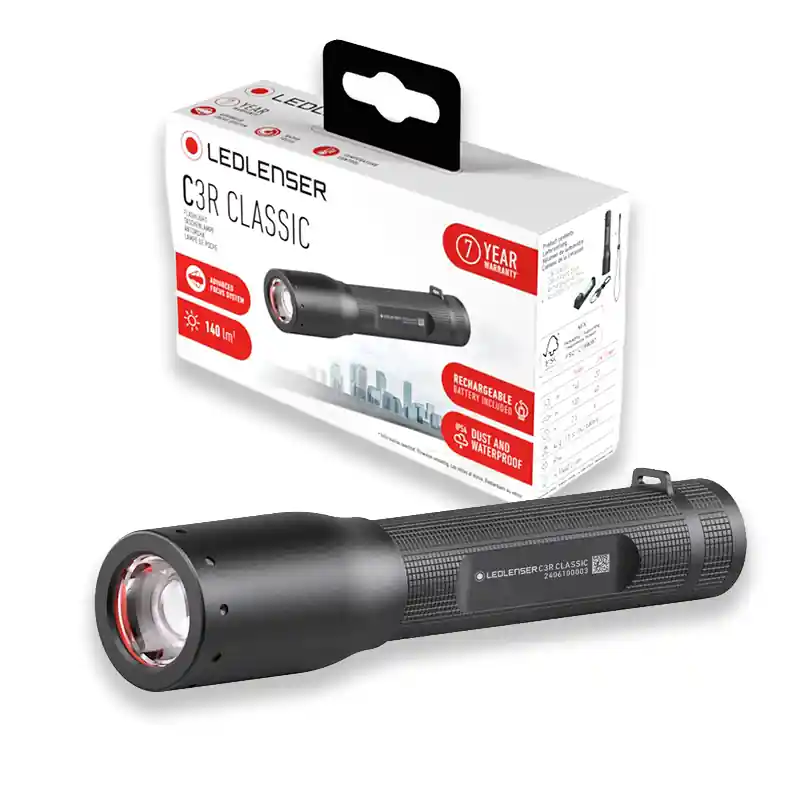 LED LENSER C3R CLASSIC TÖLTHETŐ KÉZILÁMPA 140lm Meest Verkocht