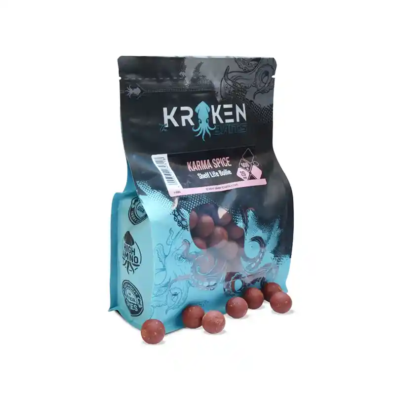 Koop Online KRAKEN KARMA SPICE SHELF LIFE BOILIE 20MM 900GR