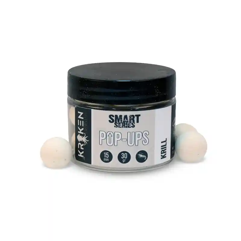KRAKEN SMART SERIES KRILL FLUO WHITE POP UPS 15MM 30GR Dagaanbieding
