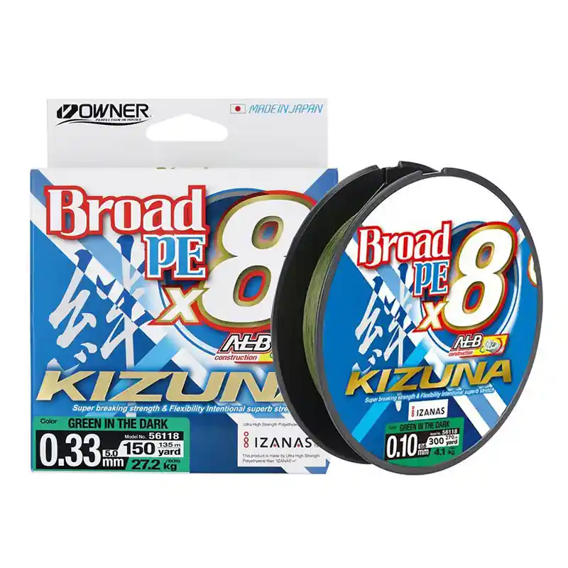 OWNER KIZUNA X8 GREEN 135M 0,25MM Alleen Vandaag